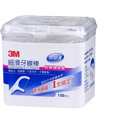 进口3M细滑牙线棒450支赠便携盒