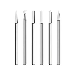 钨钢剑型刀双刃核雕刀宝剑刀木工电动雕刻刀牙机专用高速刀头配件