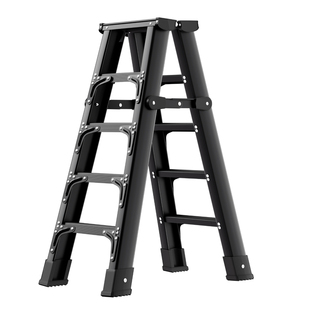 步步稳家用人字梯加厚碳钢梯子室内乔迁折叠楼梯铝合金工程梯铁梯