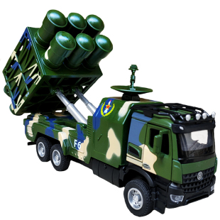 合金导弹发射车玩具火箭炮车模型儿童炮弹车男孩大炮仿真坦克军车