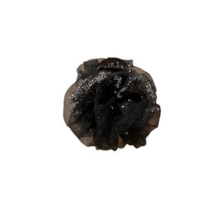 轻奢优雅流沙钻网纱云朵抓夹女高级感后脑勺显发量中号鲨鱼夹发夹