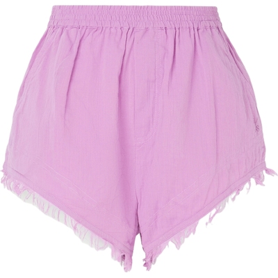 【折扣】Love Stories女士毛边刺绣棉质巴里纱短睡裤