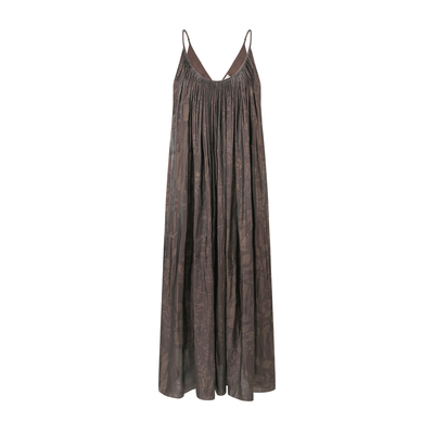 DEEPMOSS 设计师品牌 25早秋 水中倒影印花水泽吊带连衣裙 SOLSOL