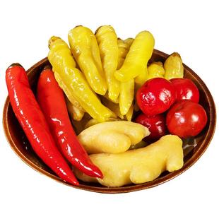 小卓泡姜泡椒组合正宗四川泡酸辣椒海椒灯笼椒菜新鲜泡小米辣三宝