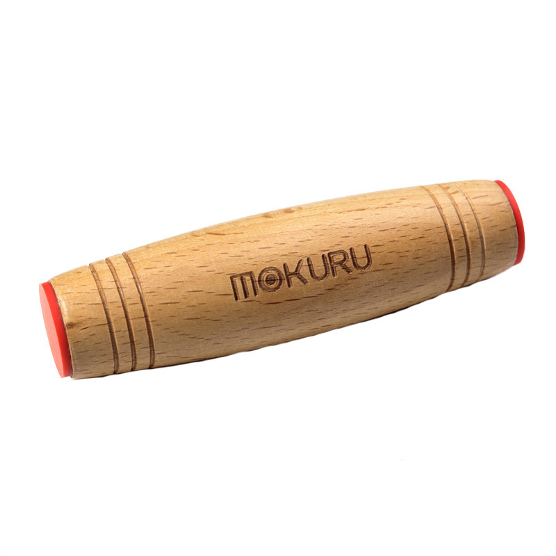 日本MOKURU减压棒棒木头解压神器桌面翻转不倒榉木棒创意玩具礼物
