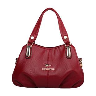 真皮多层包包女2025新款软皮斜挎包大容量百搭中年女包单肩妈妈包