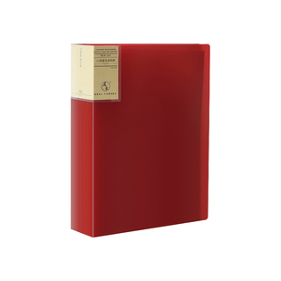 A4透明轻复古色资料册插页学生多层试卷收纳整理彩色办公文件夹袋