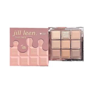jill leen眼影盘巧克力九色大地色高光修容一体哑光珠光jillleen