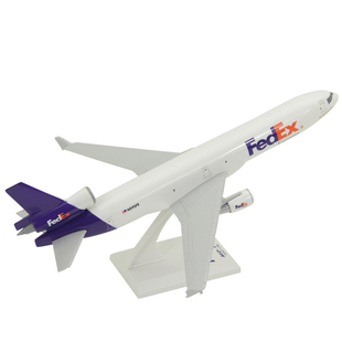 拼装飞机模型B777麦道MD-11联邦货运ATR72航模ABS客机礼品摆件