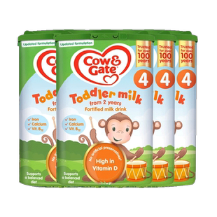【官方直供】英国牛栏Cow&Gate4段婴儿奶粉英国原装进口800g*4罐