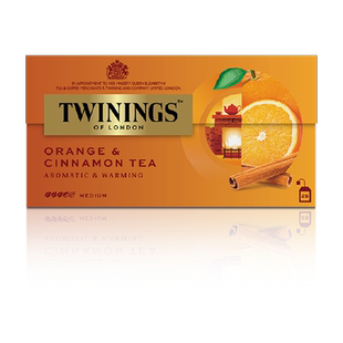 进口川宁柑桔肉桂红茶冲泡茶叶包袋泡茶果茶热红酒风味