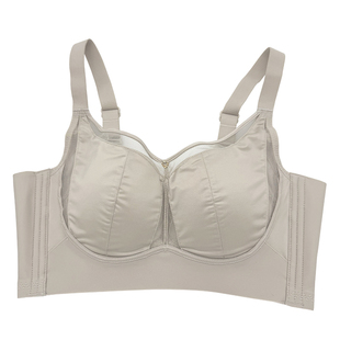 曼姿美蝶2521薄款B杯无钢圈内衣聚拢托胸防下垂无磁透气光面文胸
