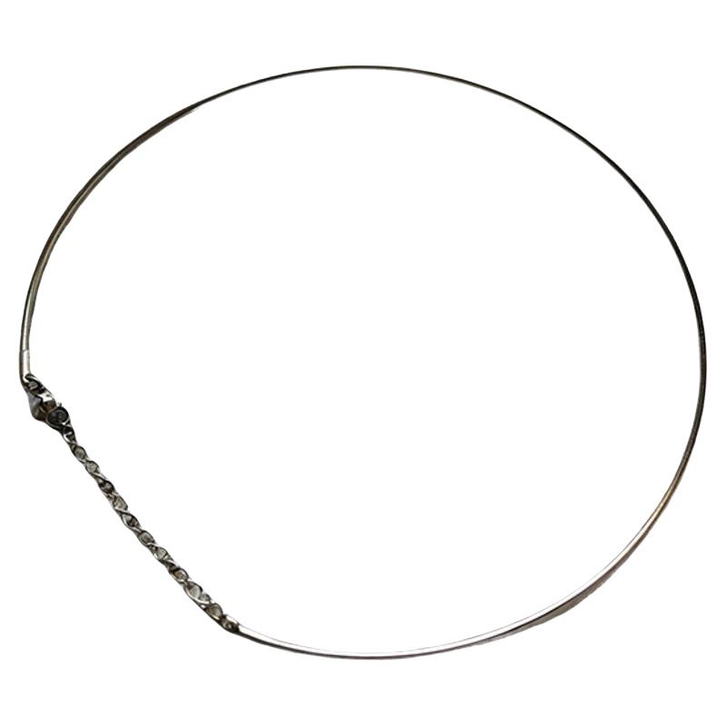 简约素圈圆环项圈女细链choker