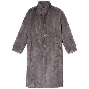 诗篇专选时尚长款兔毛皮双面穿大衣皮草外套2026春季新款