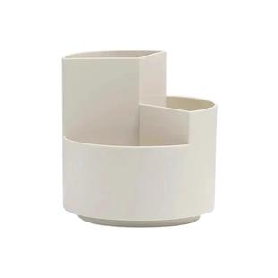 可旋转化妆刷收纳桶小清新桌面整理盒大容量笔筒女ins时尚可爱