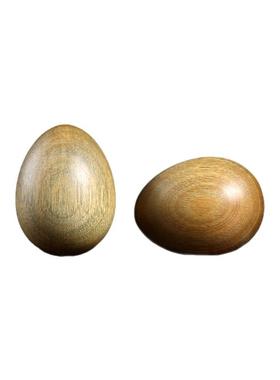 绿檀木双蛋保健球按摩手把件