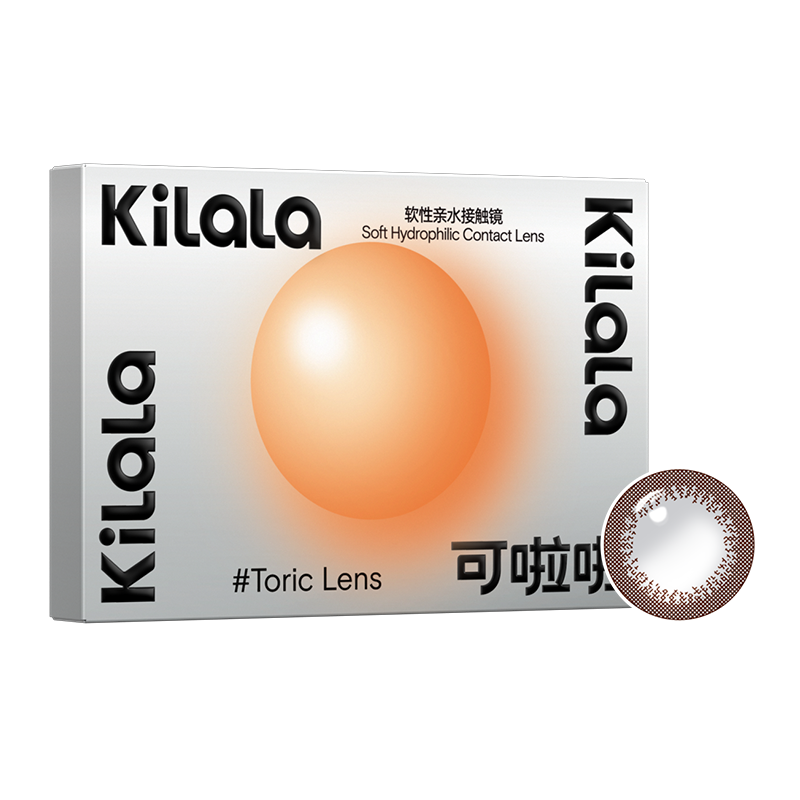 kilala可啦啦散光美瞳日抛女10片装玻尿酸隐形近视眼镜正品旗舰店