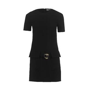 【自营】Versace Jeans Couture范思哲女士休闲后拉链短袖连衣裙