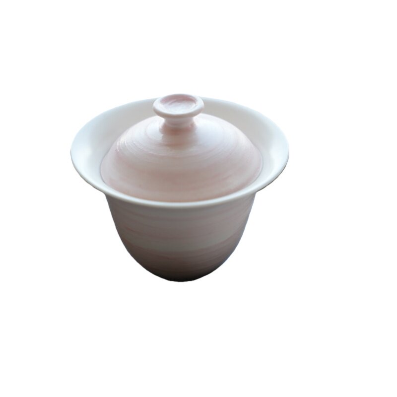 无垠器皿大容量银黑色盖碗简约