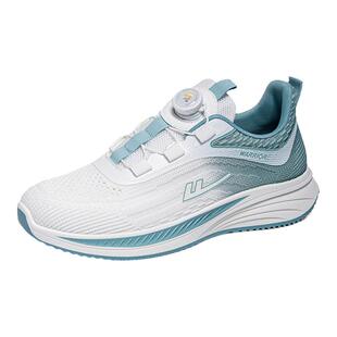 回力男鞋透气运动鞋男款2025新款男士旋转纽扣软底减震跑步鞋子男