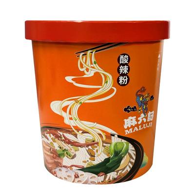 麻六记酸辣粉256g桶装粉丝粉条冲泡即食方便速食麻辣粉官方旗舰店