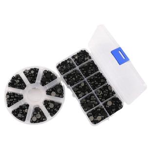 盒装亚克力平底小动物仿真熊猫眼睛材料 diy手工公仔玩偶眼珠配件