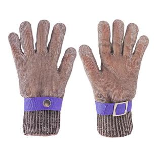 不锈钢防割手套钢丝防刺扎伤切菜耐磨屠宰卖肉切割专用锯骨机裁剪