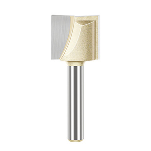 蓝胜清底刀1/4平底刀头公制电木铣开槽修边机雕刻机锣木工铣刀具