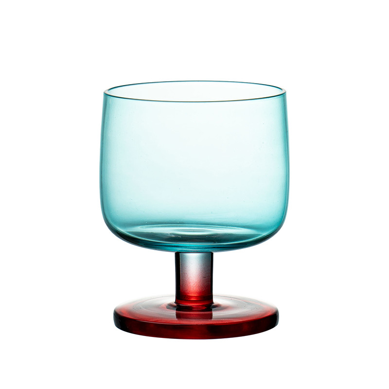 臻皿ins多巴胺撞色矮脚玻璃杯