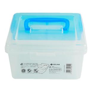 日本进口小药箱家用医药箱手提药物收纳盒迷你药盒便携医用急救箱