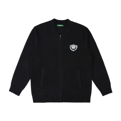 雷迪波尔棒球领毛衣开衫