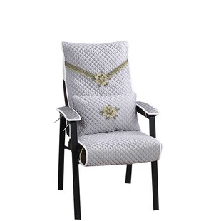 麻将椅坐垫靠背一体四季通用加厚椅垫防滑高级感专用麻将椅子套罩