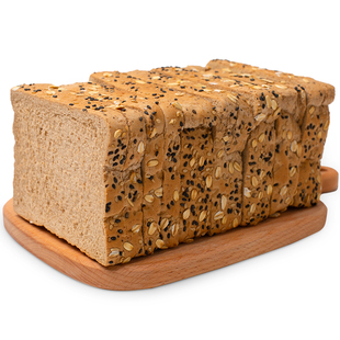 真黑麦全麦面包代餐全麦0脂肪饱腹减低无添加蔗糖肥切片专用吐司0