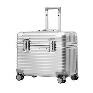 全铝镁合金摄影拉杆箱上翻盖20寸可登机长箱男生女器材收纳行李箱