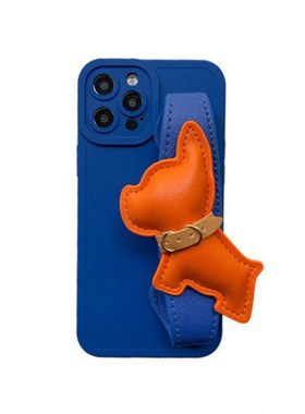 vivo适用y500手机壳S30斗牛犬腕带X100手提Y300全包S16可爱X70X60X80S20S19S17Y50t防摔Y37Y36m女y33卡通Y76s