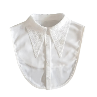 小雪之屋秋冬蕾丝尖领假领子女百搭配毛衣内搭衬衫衣领装饰假衣领