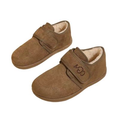 软底加绒豆豆勃肯鞋女2025新款秋冬季乐福鞋博肯棉鞋子保暖雪地靴