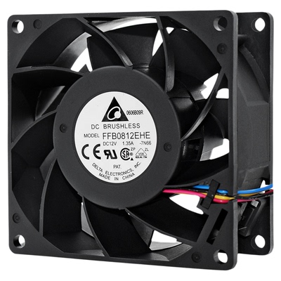 台达12V暴力8038机箱电源风扇8CM