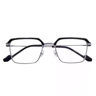 感光男女防蓝光辐射抗疲劳平光眼镜半框护眼防近视无度数变色两用