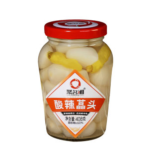 新品湖南特产酸辣藠头408g下饭菜新鲜腌制酸甜荞头开胃茭头即食