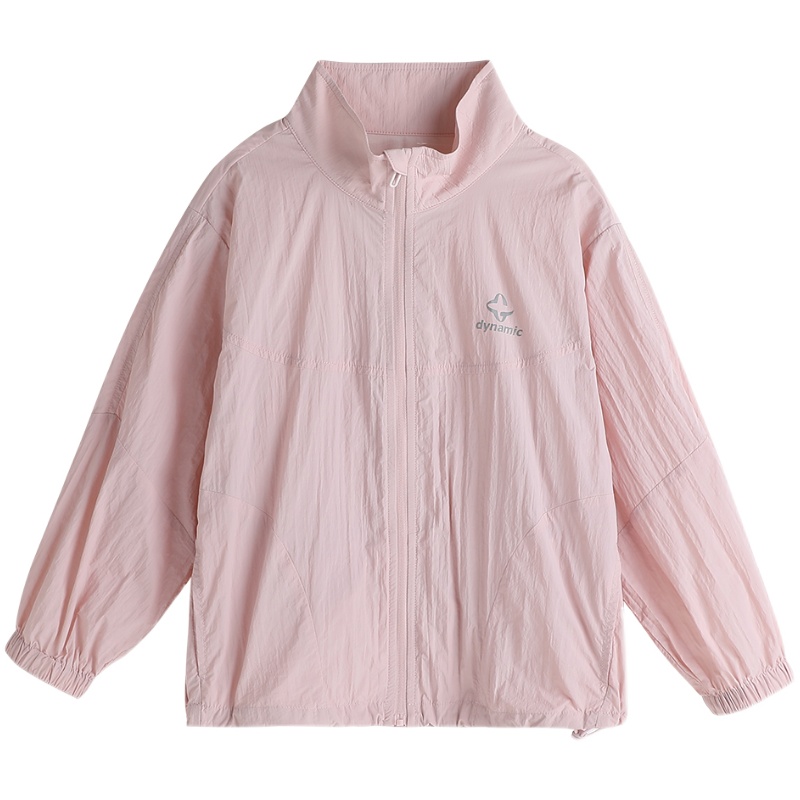 布丁哈鲁童装夏装女童夏季立领防晒皮肤衣2025新款儿童透气外套