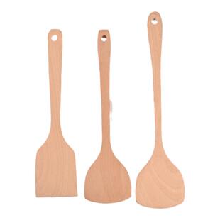 榉木无漆木铲厨具用品不粘锅专用锅铲实木厨房炒菜木铲子厂家包邮