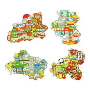 长白山冰箱贴磁贴天池松岭雪村雾凇漂流长白山瀑布绿渊潭旅游纪念