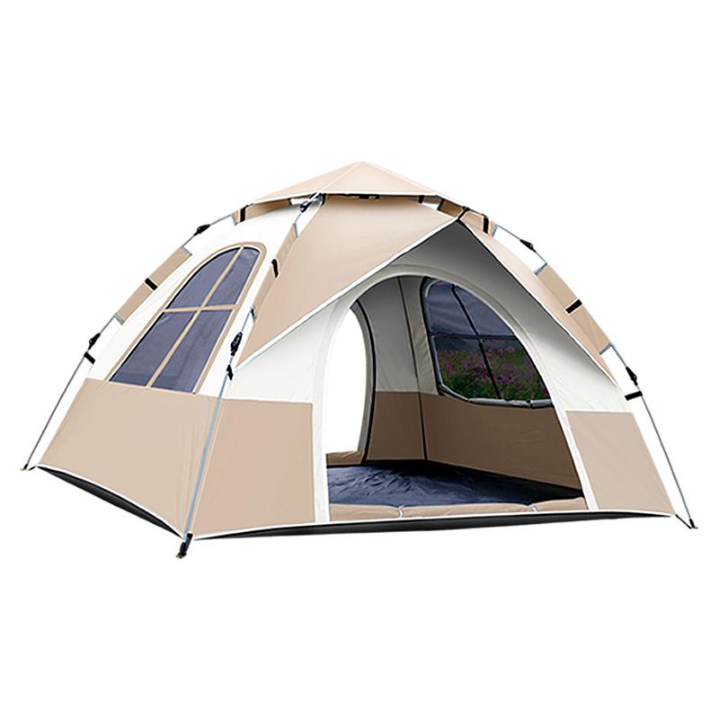 帐篷户外折叠便携式野外露营装备野营过夜防雨加厚全自动沙滩室内