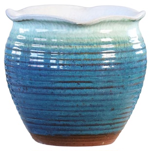 大号三角梅陶瓷花盆透气粗陶多肉花盆蕙兰海棠绿植老桩矮胖盆特价