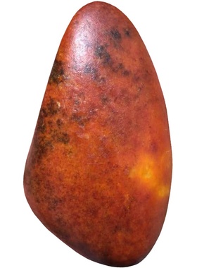 新疆和田玉红沁独籽原石籽料吊坠