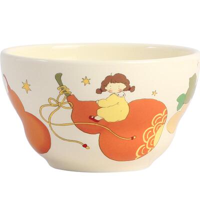 蓝莲花新年可爱卡通盘子