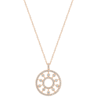 DeBeers戴比尔斯玫瑰金项链