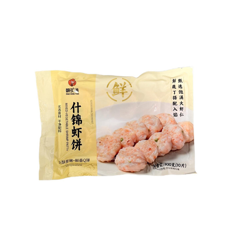 朝弘缘速冻什锦虾饼300g*20