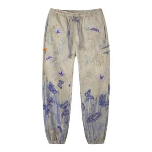 碧海潮生【梦蝶•和光同尘】秋冬新款中国风国潮刺绣休闲束脚长裤